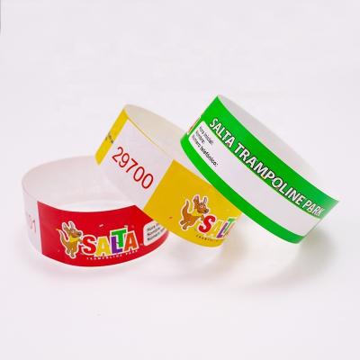 China Cheap Folk Art Promotional Paper Wrist Band Tyvek Wristband For Music Promotion People Yoya CMYK Art Print Accept Logo Customized 19mm for sale