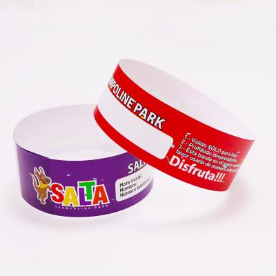 China Promotional Waterproof Disposable People Paper Art Yoya Wristbands Art Tyvek Wristband Promotion Fashion Tyvek Custom Tyvek People 19mm for sale