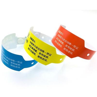 China Custom Adhesive ID Bracelet Folk Art Pet Wrist Band Event Party Wristbands for sale