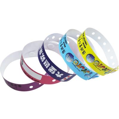 China China Plastic Clear Vinyl Wrist Band Bracelets Hotel Time Use ID PVC Mascot Yoya CMYK Printing Accept Customized Logo for sale