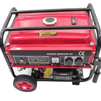 China Gerador de gasolina de 5kva 420cc 14HP com arranque elétrico e rodas 100% bobina de cobre à venda