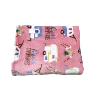 China Factory direct wholesale waterproof custom thickening hot pink portable pet blanket for sale