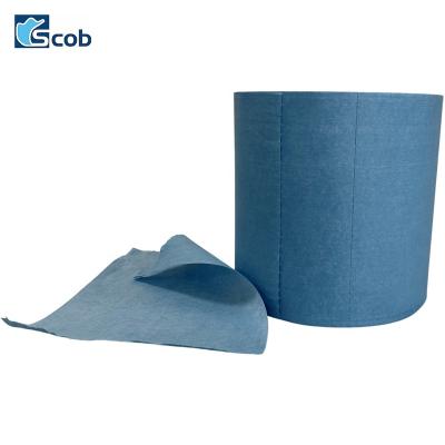 China Sustainable Industrial Maintenance Products Roll Workshop Paper Nonwoven Cellulose Polyester Cloth for sale