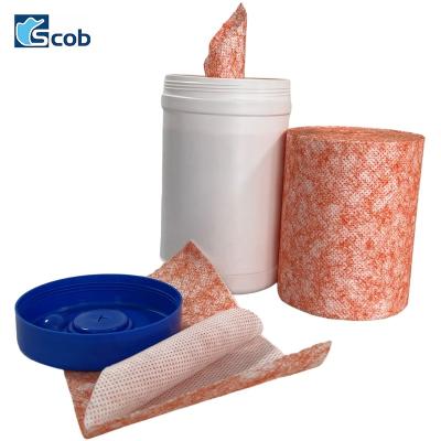 China Durable Wet Wipes Material Heavy Duty Industrial Outdoor Wipes Textured Rubbing Wipes for sale