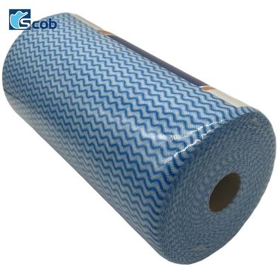 China Sustainable Colored Wipe Dry Wipes Roll Industry Food Service Wipes for sale