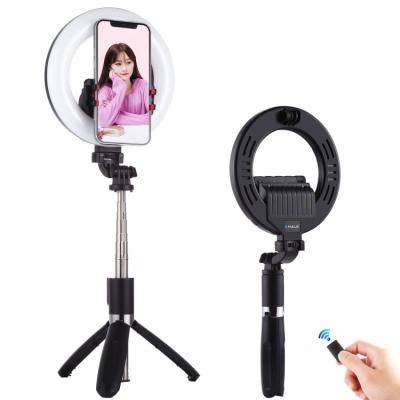 China PULUZ 5.0 Inch Ring 12.7cm LED Live Broadcast Vlogging Selfie Light with PU531B Selfie Stick Tripod Mount for sale