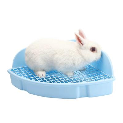 China Net Propeller Shaped Toilet Tray Cat Litter Box Rabbit Pet Toilet Large Potty Rabbit Urinal Rash Toilet Wire Viable Bottom for sale