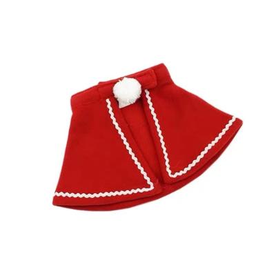 China Red New Year's Coat Pet Christmas Costume Dog and Cat Red Dress Viable Mini Things Mini Skirt for sale