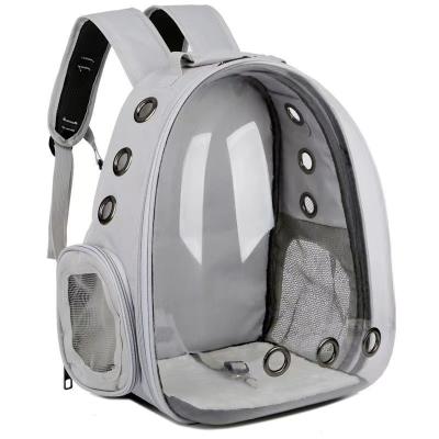 China Viable pet cat bag, portable backpack, two-shoulder fully transparent pet capsule space dog and cat out of the bag for sale