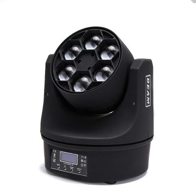 China EVENT SHOW Bee eye Moving Head 6x15w Led Rgbw Wash Zoom Led Beam Moving Head Light for Disco Party Stage for sale