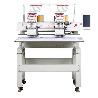 China Flat & Tubular 2 Needles Cap/T-shirt Heads 9 Embroidery/Finishing Clothes/Logos/3D Cap Embroidery Machine Fully Automatic Single-needle Automated Embroidery Machine for sale