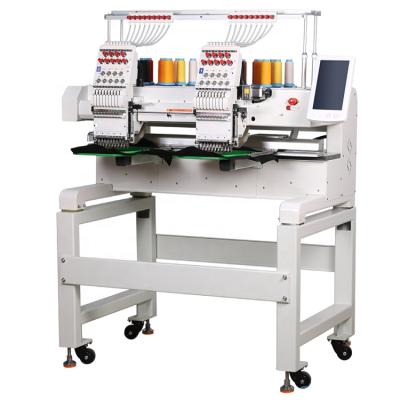 China Garment Shops Quality Assurance Full Automatic Pattern Embroidery High Speed ​​2 Heads 9 Needles Embroidery Machine for sale