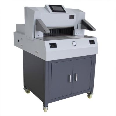 China Automatic szie 500mm easy cut press 500V9 a3 a4 digital program control system for paper cutter for sale