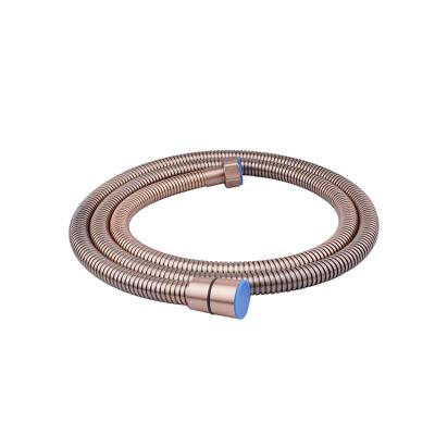 China Hand Shower 1.5m Stainless Steel Gold Color Shower Hose Ormate Design Bathroom Accessories Flexible Shower Hose for sale