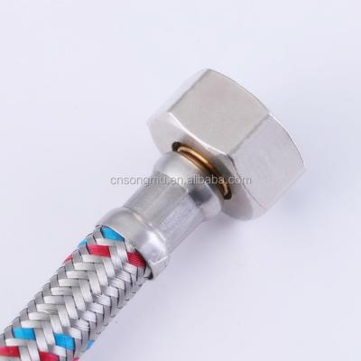 China Flexible Braided Toilet Stainless Steel Metal Water Hose for sale