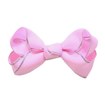 China For Girls Beauty Different Style Bows Color Edge Luxury Printed Design Wholesale Kids Bows Hair Clip For Girls Set for sale