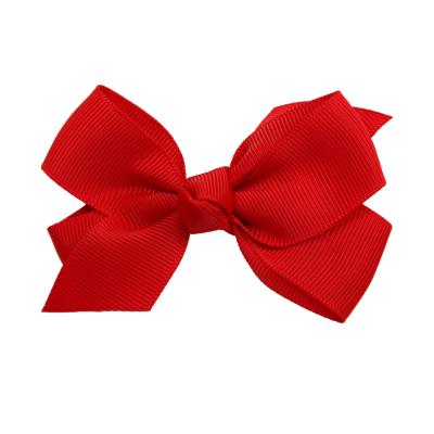 China For Baby Girls China Beauty Decoration Metal Tied Bowknot Solid Color 4 Inch Alligator Hair Clips With Bows for sale