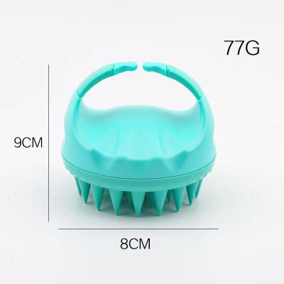 China Waterproof ABS Silicone Hair Shampoo Soft Comb Brush Head Hair Scalp Massager for sale