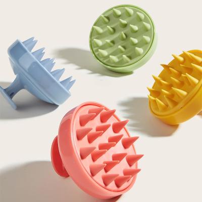 China Waterproof Hair Scalp Massager Shampoo Brush with Soft Silicone Bristles for Scalp Care and Hair Growth for sale