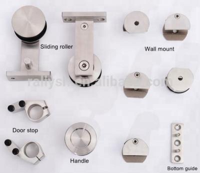 China Sliding Parts For Wooden Wardrobe Sliding Barn Door Rollers Track Kits for sale