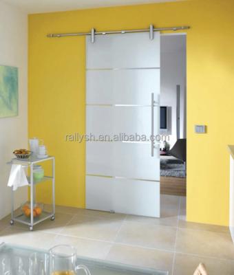 China Sliding frameless glass sliding door and sliding glass barn door for sale