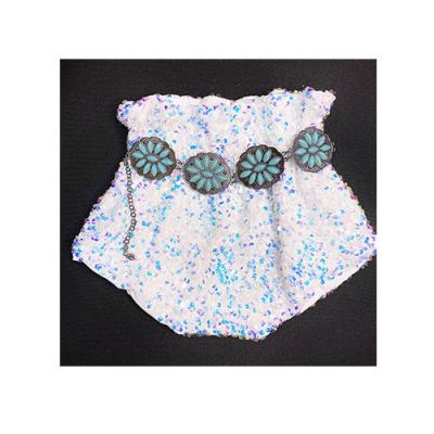 China Casual Infant Western Belts RTS Cowgirls Turquoise Belts For Kids for sale