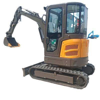 China Landwirtschaftsbagger Digger 3,5 Tonnen Minibagger Kubota Minilader mit geschlossener Kabine zu verkaufen