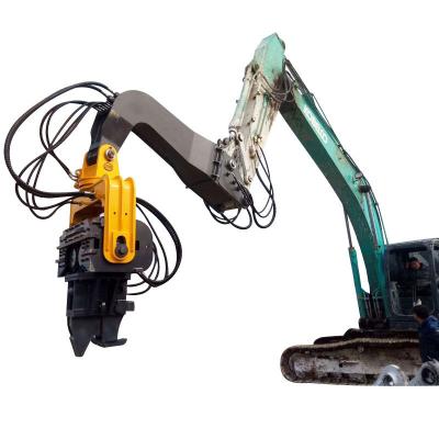 China Excavator Attachments Pile Hammer Vibro Hammer Mounted Excavator For Foundation Pile for sale