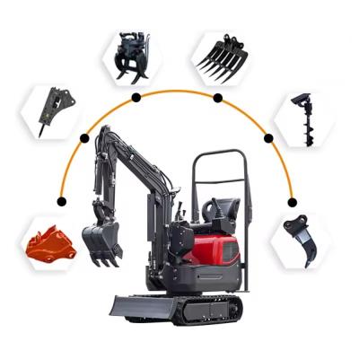 China 1 Ton Crawler Hydraulic Digger Mini Excavator For Machinery Repair Shops Farms Home for sale