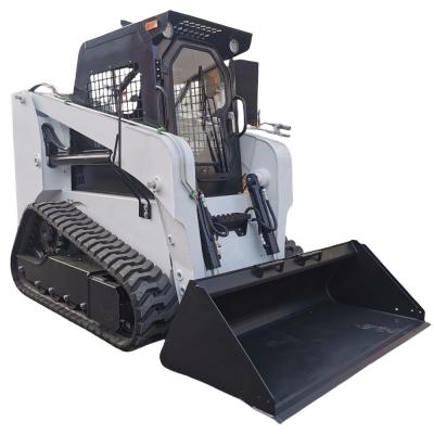 China Mini Crawler Skid Steer Loader With 4 In 1 Bucket Small Steer Loader With Automatic Transmission for sale