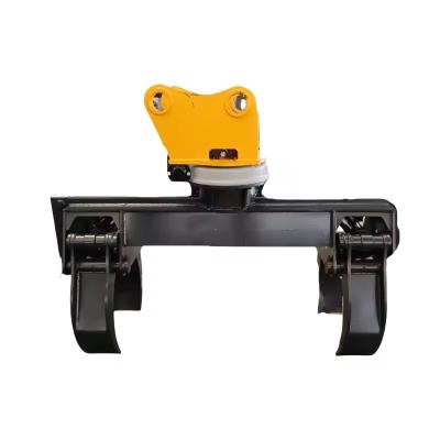 China Wire Pole OEM Powerful Machine Excavator Attachments Electric Pole Excavator Rotating Pole Setter Grapple for sale