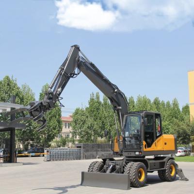 China                    Hydraulic Rotating Claw Stone Wood Grapple Log Timber Grab for Wheel Excavator              for sale