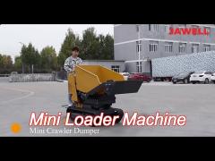 Lifting Platform Mini Loader Machine 500kgs 1000kgs Mini  Dumper Truck With Rubber Track
