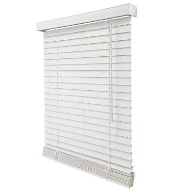 China Never Fade Wholesales Custom Horizontal Cordless Faux Wood Blinds And Wood Blinds For Windows for sale