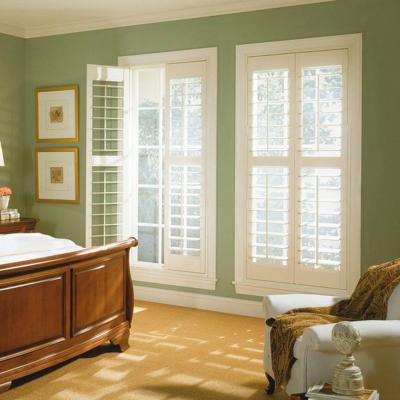 China Modern PVC Plantation Shutters Waterproof Faux Wood Shutter For Window for sale