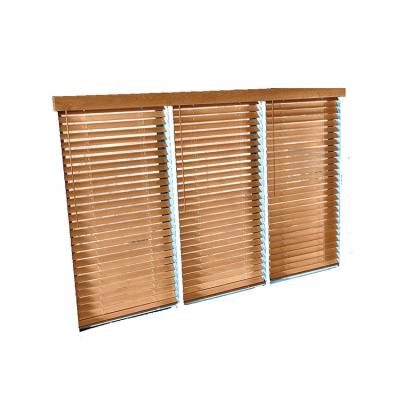 China Contemporary Home Decorative Basswood Blinds Horizontal Venetian Auto Wooden Shutters Shades Blinds for sale