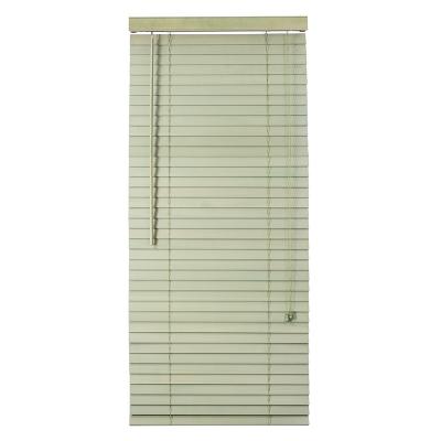 China Manual French Natural Basswood Timber Country Check Venetian Blinds for sale