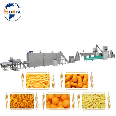 China Puff Chips Making SONYA Full Automatic Corn Puff Snack Machine Chocolate Snack Cream Core Filling Extruder Core Filling Snack Shaper for sale