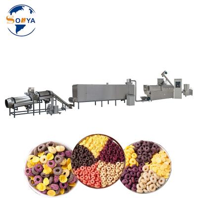 China Factory SONYA Twin Screw Professional Puffed Corn Puff Snacks Extruder Making Machine Crispy Corn Puff Snacks Machinery for sale