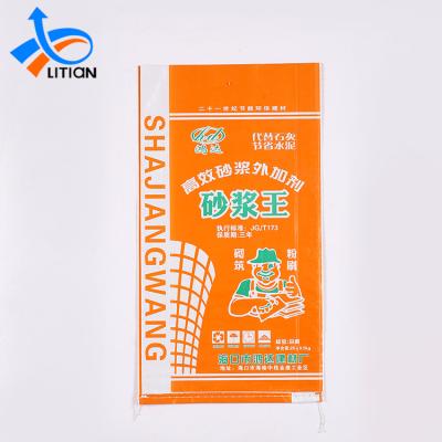 China Custom Printed Building Packaging PP Woven Construction Waste Plastic Bag Disposable for sale