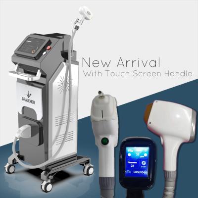 China Hair Removal GRALEMER 20000000 Shots Touch Screen Handle 3 Wavelength 755 808 1064 Diode Laser Hair Removal Machines With TECH Cooling for sale