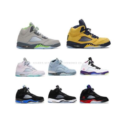 China EVA new brand logo air j 5s retro sneakers men's basketball sneakers super hot fashion sneakers basketball shoes retro 5 for sale