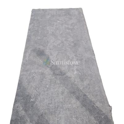 China Samistone Modern Blue Limestone Natural Stone Tiles Exterior Pavers for sale