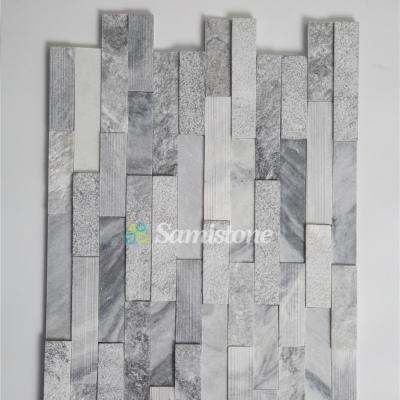 China Samistone Modern Culture Gray Marble Sandblasted Rain Cloud Antique Stone for sale