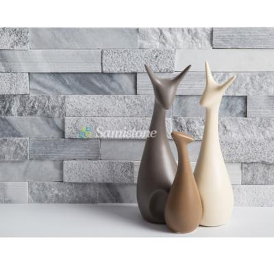 China Cheap Natural Exterior Wall Samistone Veneer Culture Stone Wall Stone Wall Cladding for sale