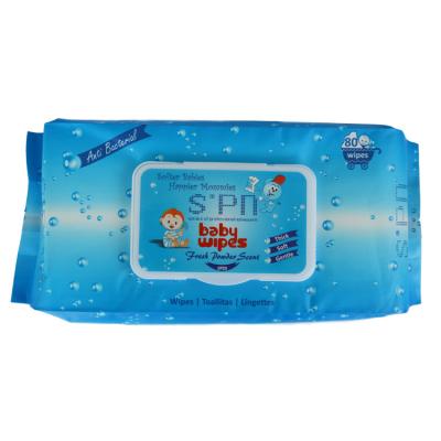 China SKIN CARE Pure Water Fresh And Clean Baby Wipes Wet Raw Material Custom Logo for sale