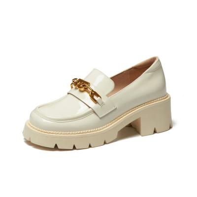 China 2021 new design woman real leather spring anti-slip pumps Chinese wedding shoes white heels pumps for sale