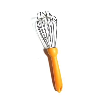 China Sustainable High Quality PP Handle Stainless Steel Kitchen Egg Beater With Ball Egg Beater for sale