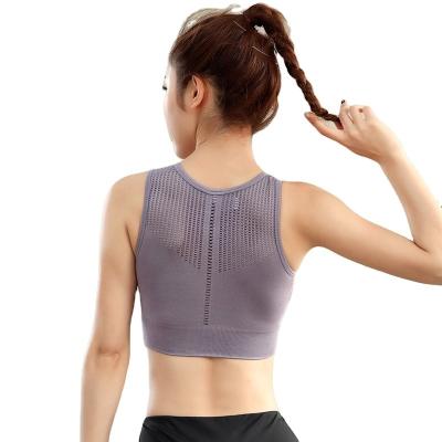 China 2022 Fashion Women's Breathable Sports Bras Padded Sports Bra Sports Running Workout Yoga High Impact Shockproof Bra Top for sale