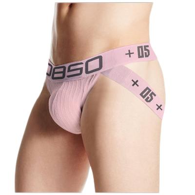 China Amazon hot sale men cotton jockstrap antibacterial boxer briefs underwear with sexy men thong twinkle double gay underwear for sale